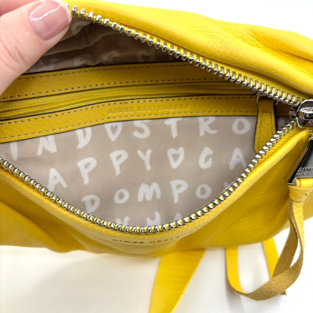Aimee Kestenberg | Lemon Milan Leather Bum Bag | Crossbody/Sling | MSRP $128 - Picture 6 of 13